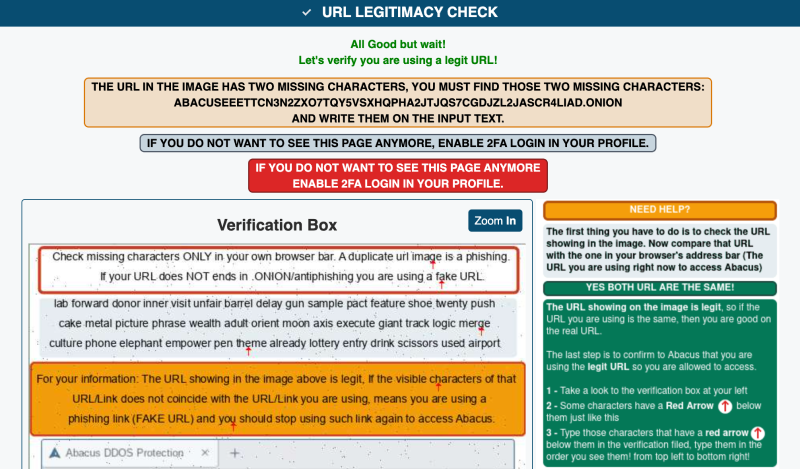 Abacus Market darknet safety tips